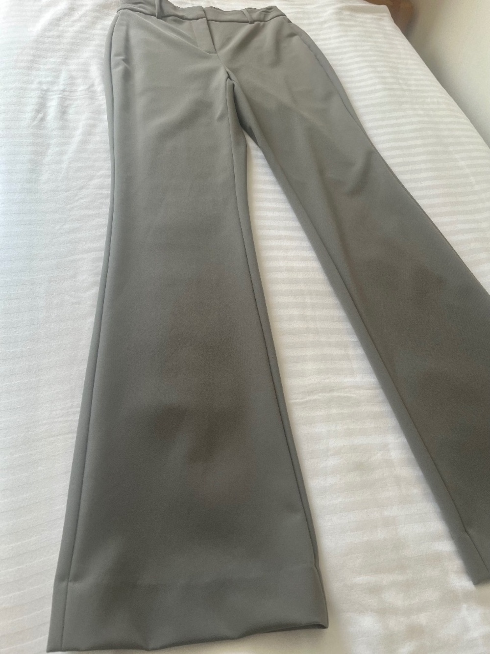 RW&CO. - Long Gray Stretchy Flare Leg Dress Pants